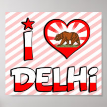 Delhi, CA Posterdrucke