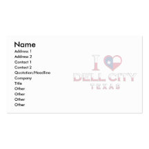 Dell-Stadt, Texas Visitenkarten