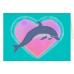Delphin-Liebekarte karten