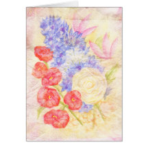 Delphinium-Wasserfarbe Grußkarten