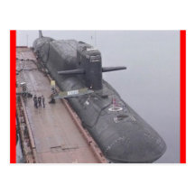 DELTAklassen-RUSSE-UNTERSEEBOOT Postkarte
