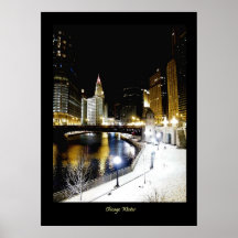 Deluxes Chicago-Winter-Plakat