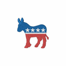 Demokrat-Logo (gestickt) Besticktes Polohemd