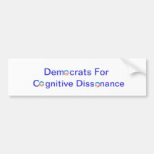 Demokraten für Cognative Dissonance Autoaufkleber