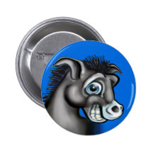 Demokratischer Esel Buttons