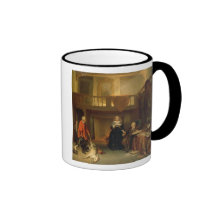 Den Tithe (Öl auf Platte) zahlen Kaffeetassen