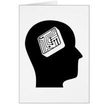 Denken an Elektronik Grußkarte