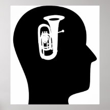 Denken an Tuba Poster
