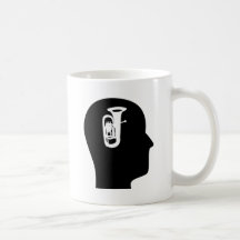 Denken an Tuba Tee Tasse