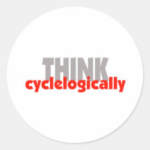DENKEN Sie cyclelogically! Aufkleber