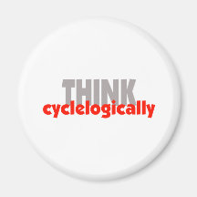 DENKEN Sie cyclelogically! Kühlschrankmagnete