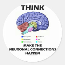 Denken Sie herstellt die neuronalen Beziehungen zu Sticker