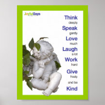 Denken Sie tief Plakat
