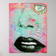 Denkendes Rosa Plakat