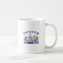 Denver, der Sonnenschein-Staat Kaffee Tasse