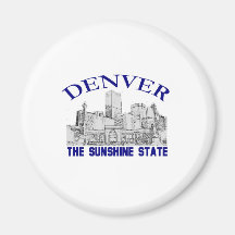 Denver, der Sonnenschein-Staat Kühlschrankmagnet
