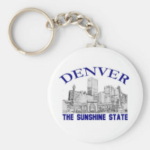 Denver, der Sonnenschein-Staat Schlüsselanhänger