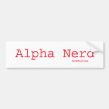 Der AlphaNerd Auto Sticker