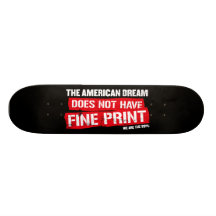 Der amerikanische Traum hat nicht Klein Gedruckte Skateboardbrett