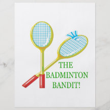 Der Badminton-Bandit Flyer Druck