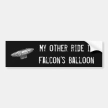Der Ballon des Falken Autoaufkleber