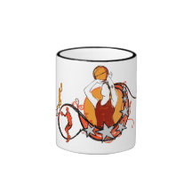 Der Basketball-Illustration der Frau Teehaferl