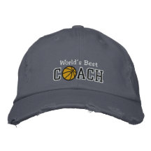 Der beste Basketball-Trainer der Welt Bestickte Kappe