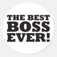 Der beste Chef überhaupt Runde Sticker