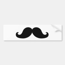 DER BESTE SCHWARZE SCHNURRBART AUTO STICKER