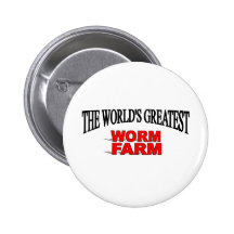 Der bestste der Wurm-Bauernhof der Welt Buttons