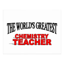 Der bestste die Chemie-Lehrer der Welt Postkarte