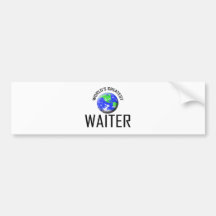 Der bestste Kellner der Welt Auto Sticker