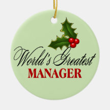 Der bestste Manager der Welt Weihnachtsbaum Ornament