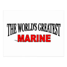 Der bestste Marinesoldat der Welt Postkarte