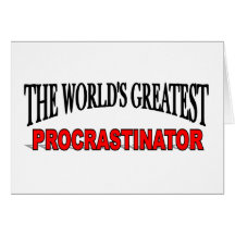 Der bestste Procrastinator der Welt Karte
