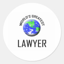 Der bestste Rechtsanwalt der Welt Runde Sticker