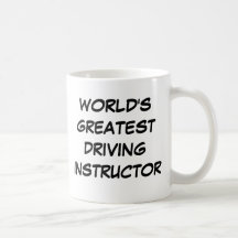 Der bestste treibende Lehrer-" Becher "der Welt Tasse