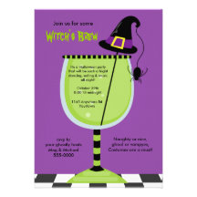 Der Brew-Halloween-Party-Einladung der Hexe