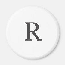 "der Buchstabe R " Kühlschrankmagnet