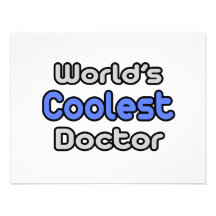 Der coolste Doktor der Welt Personalisierte Einladungskarten