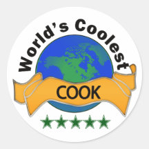 Der coolste Koch der Welt Runde Sticker