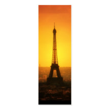 Der Eiffel-Turm, Paris - Lesezeichen Visitenkartenvorlage