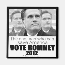Der ein Mann, der Amerika - Romney 2012 retten kan Kühlschrankmagnet