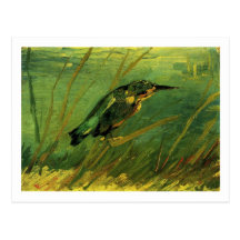 Der Eisvogel, Vincent van Gogh Postkarte