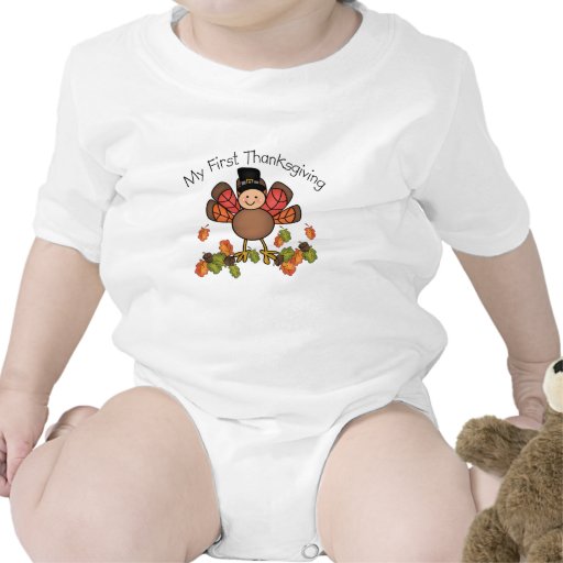 Der erste Erntedank die Türkei des niedlichen Baby Strampler