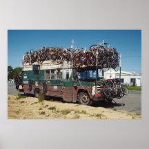 Der Fahrrad-Bus Posterdrucke