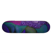 Der fantastische Unterschlupf-- lila und magentaro Personalisierte Skateboards