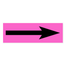 Der ganze Punkt - Schwarzes mit Rosa Visitenkarten
