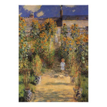 Der Garten des Künstlers bei Vetheuil durch Monet, Ankündigung