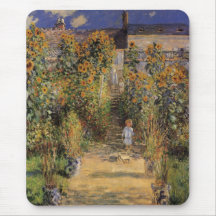 Der Garten des Künstlers bei Vetheuil durch Monet, Mauspads